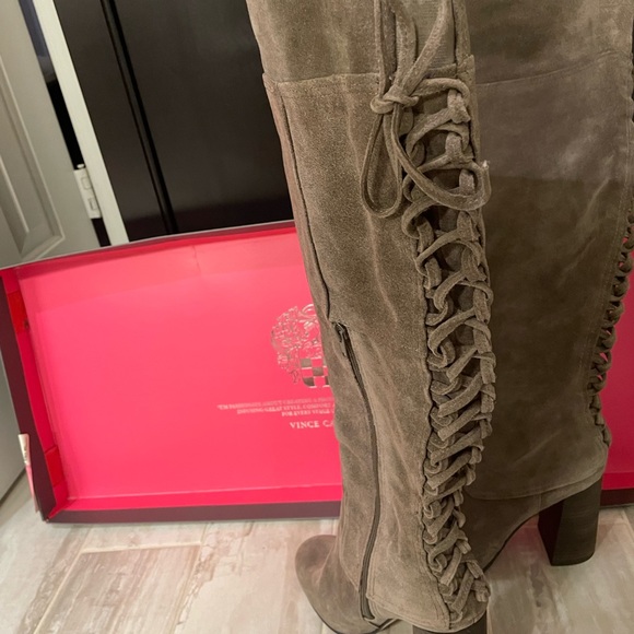 Over the knee high boots , genuine velvet, size 40 - Picture 3 of 5